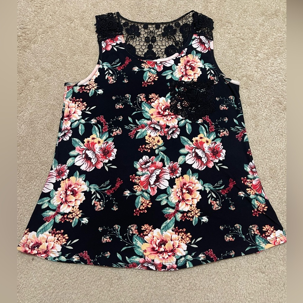 Medium Riley James Floral Tank Top